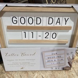 Burned of Boston letter board. New!